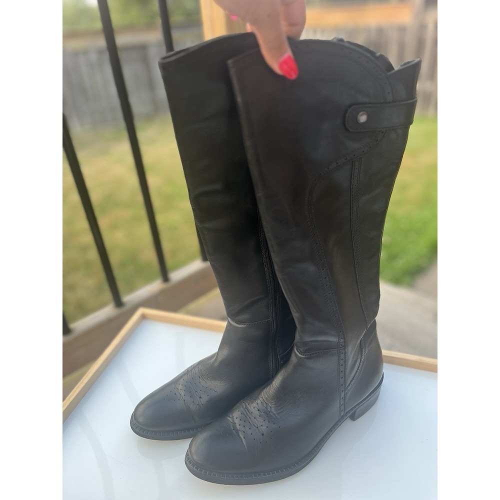 Elle Portuguese Woman's  Leather Zip Boots EU Sz 39 - Picture 7 of 14